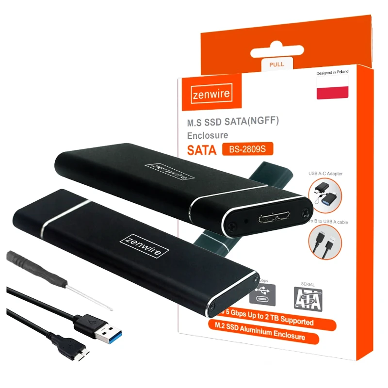 Sintech M.2 (NGFF) SSD SATA3 basato a USB 3.0 esterna di sostegno Uasp